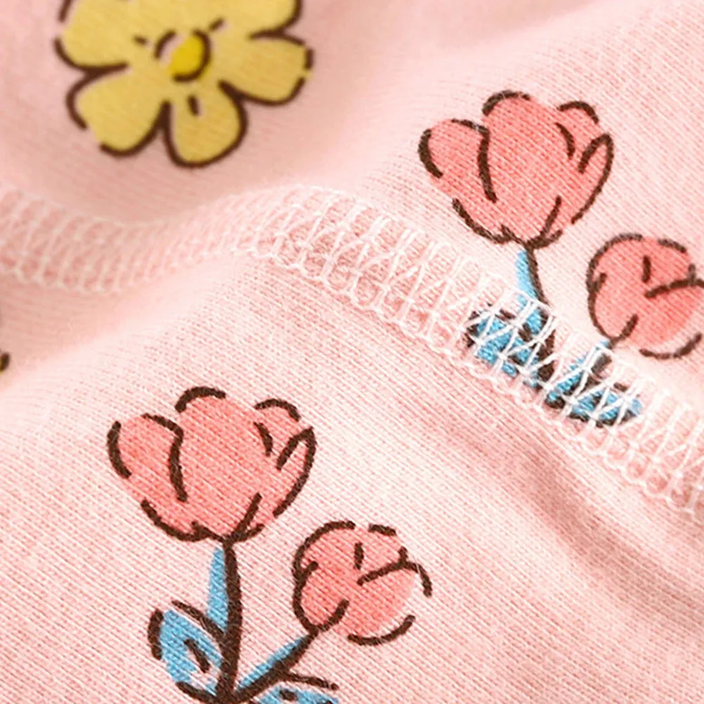 2-Piece Set Soft Cotton Pajamas Children Boys Girls Baby Spring Autumn Cartoon Long Sleeve Home Sleepwear Set 2-10Y