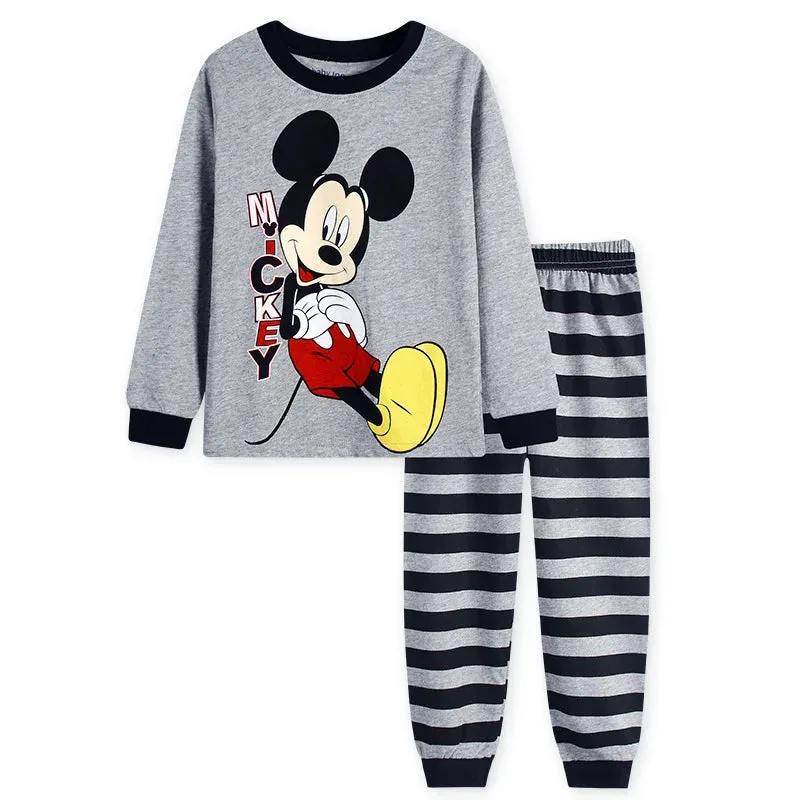 2022 Kids Pajamas Set Children Sleepwear Cartoon Mickey Minnie Mouse Pyjamas Pijamas Baby Boys Girl Cotton Nightwear Clothes Set