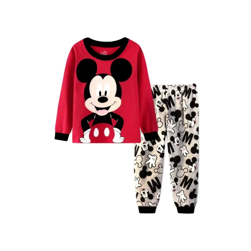 2022 Kids Pajamas Set Children Sleepwear Cartoon Mickey Minnie Mouse Pyjamas Pijamas Baby Boys Girl Cotton Nightwear Clothes Set