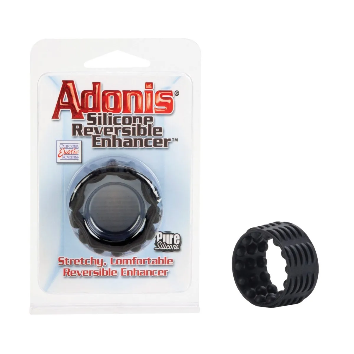 Adonis Silicone Reversible Enhancer - Black