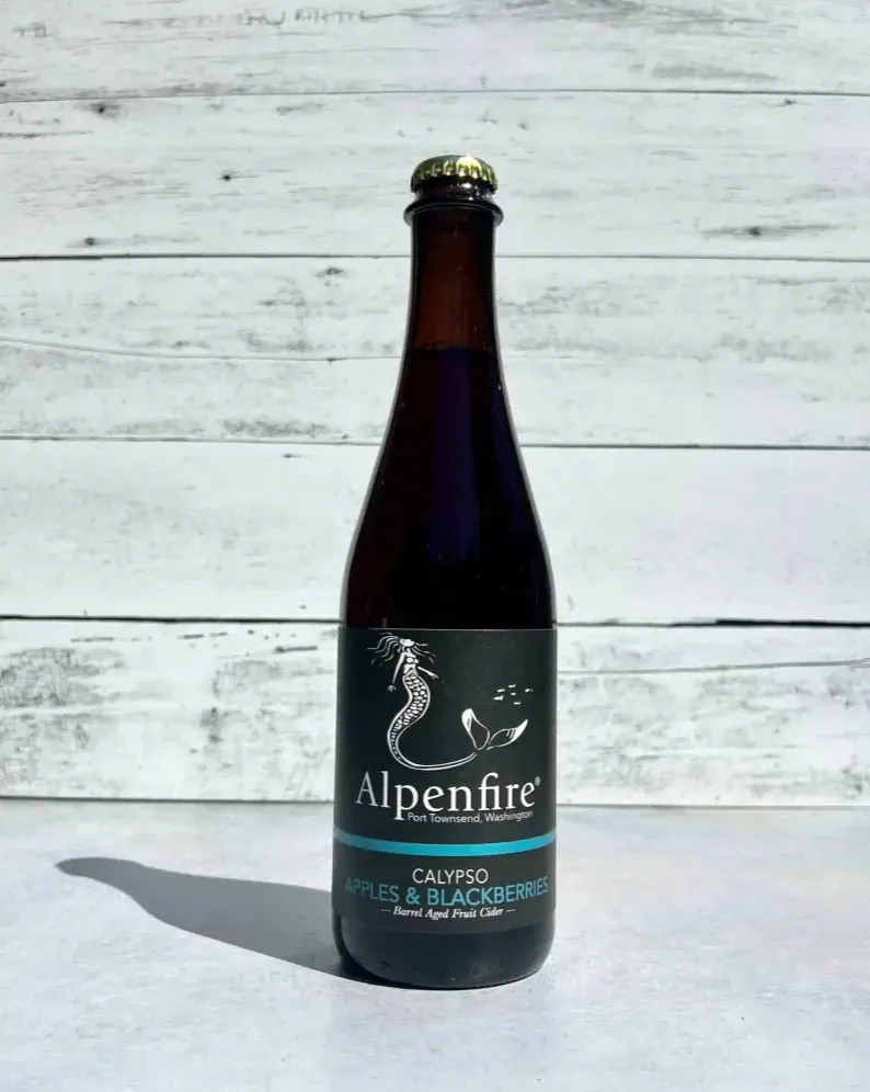 Alpenfire Cider - Calypso, Barrel Aged w/ Blackberries (500 mL)