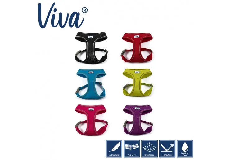 Ancol - Viva Comfort Mesh Harness - Blue - Medium (44-57cm)