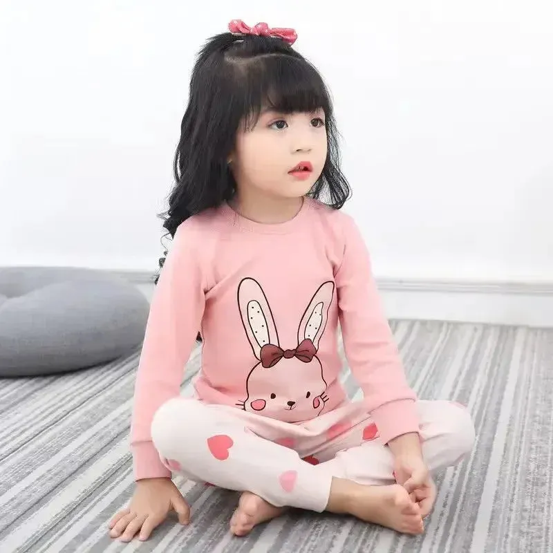 Baby Boys Girls Pajamas Autumn Animal Dinosaur Children's Clothing Sleepwear Cotton Pyjamas Sets For Kids 2 4 6 7 8 10 12 Years