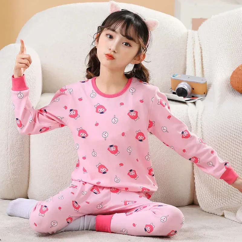 Baby Boys Girls Pajamas Autumn Animal Dinosaur Children's Clothing Sleepwear Cotton Pyjamas Sets For Kids 2 4 6 7 8 10 12 Years