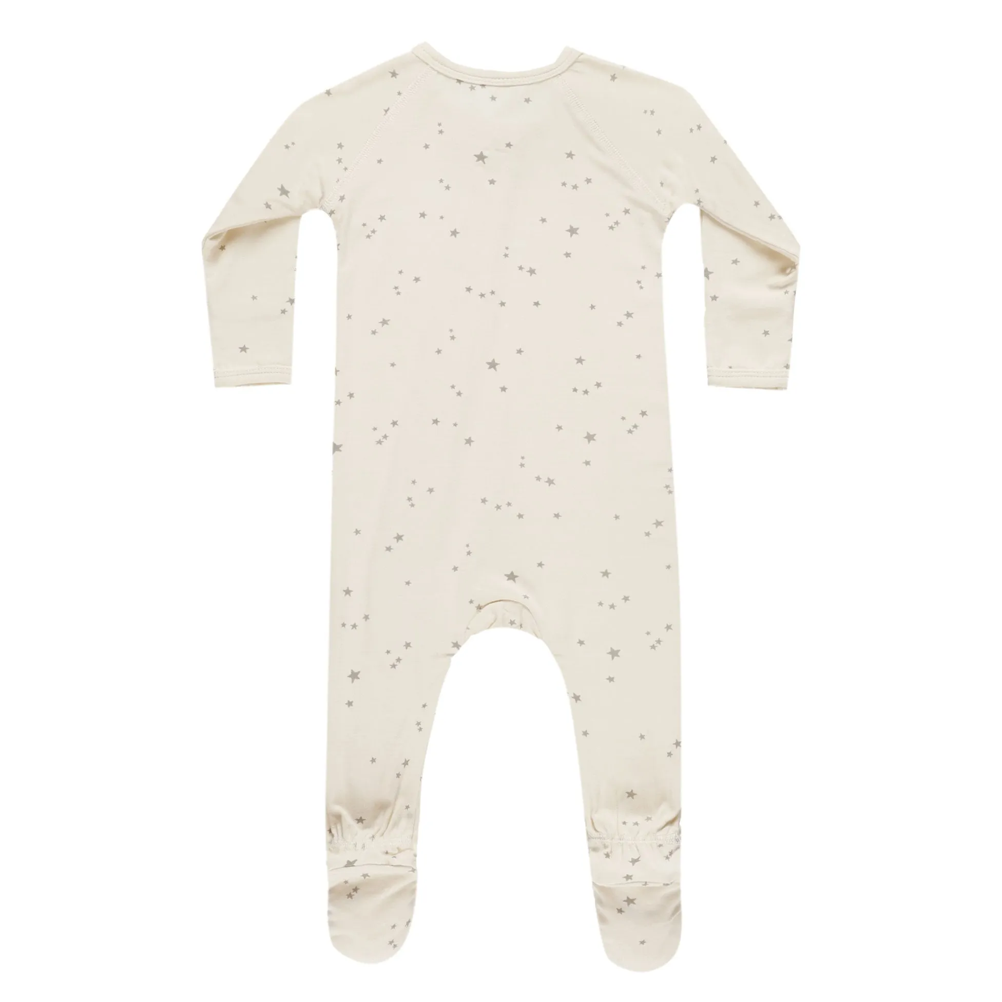 Bamboo Zip Footie - Twinkle - Natural