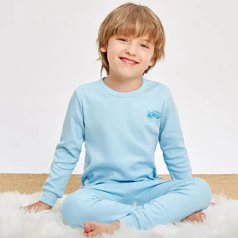 Boys Girls Pajamas Autumn Winter Long Sleeve Children's Clothing Sleepwear Cotton Pyjamas Sets for Kids 2 4 6 8 10 12 Years