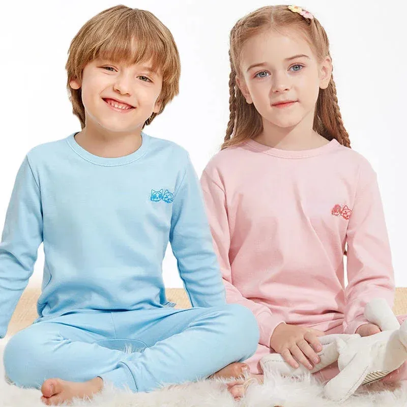 Boys Girls Pajamas New Autumn Long Sleeves Children's Clothing Sleepwear Cotton Pyjamas Sets For Kids 2 4 5 6 8 10 12 Years