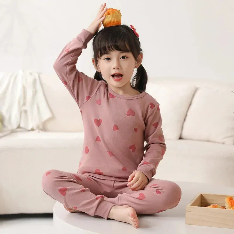 Boys Girls Pajamas New Autumn Long Sleeves Children's Clothing Sleepwear Cotton Pyjamas Sets For Kids 2 4 5 6 8 10 12 Years