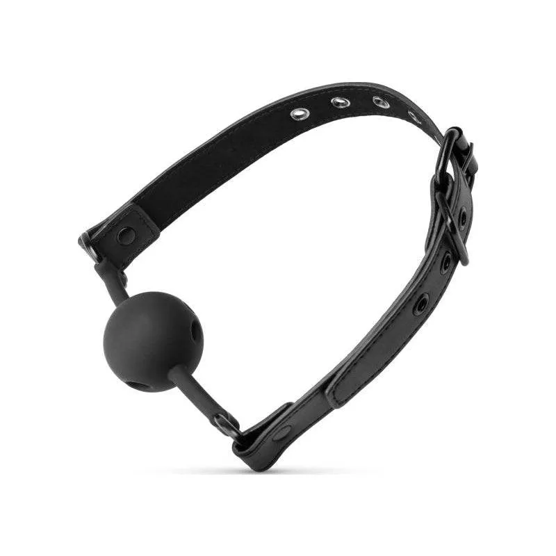 Breathable Silicone Ball Gag Black