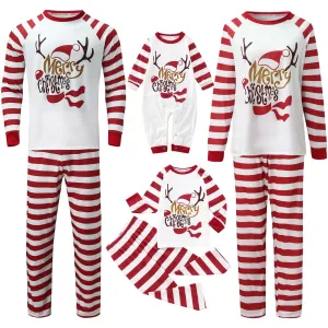 Christmas Matching Family Pyjamas Pajamas  Outfits  Xmas Elk Father Mother Kids Baby Sleepwear  Matching  Homewear