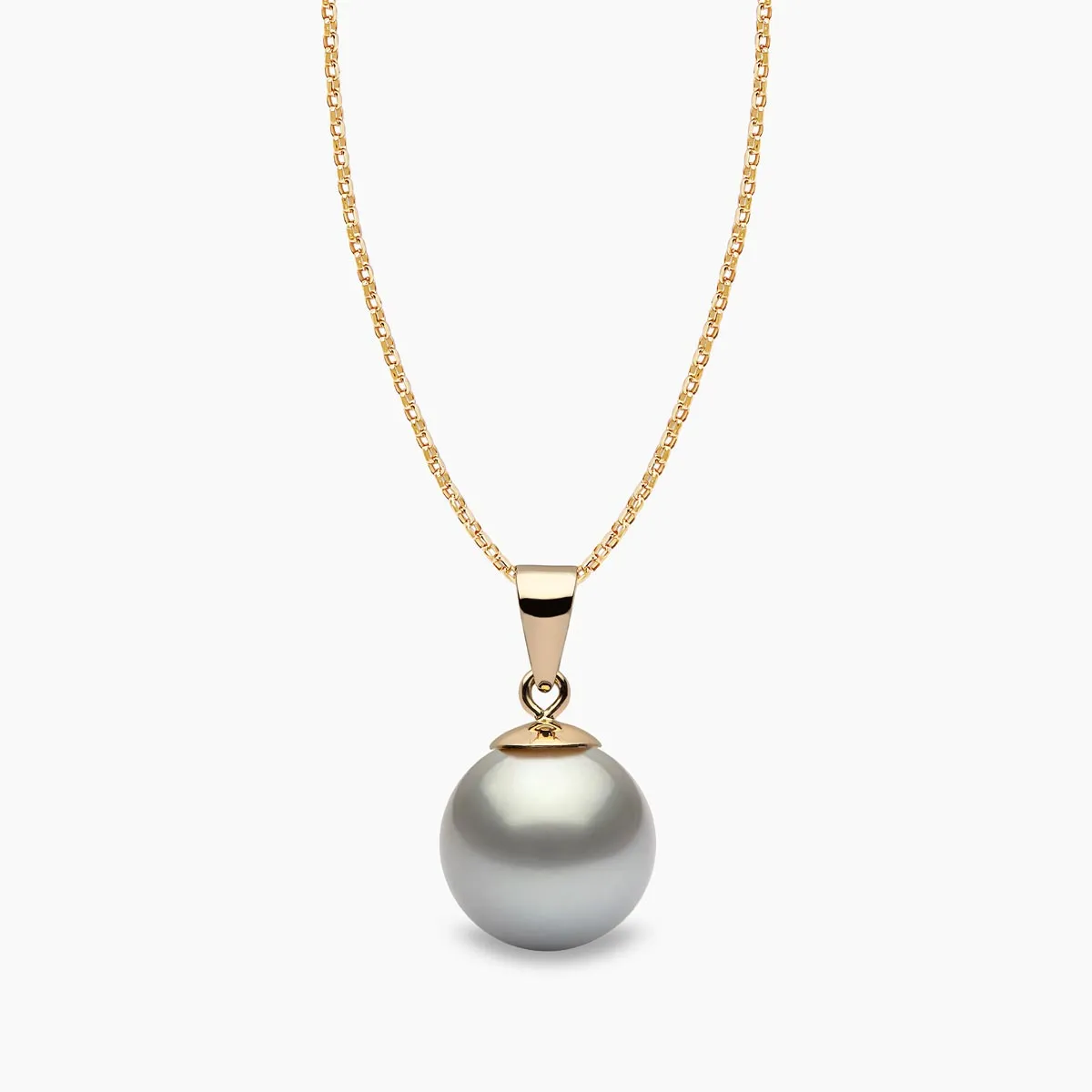 Classic 18K Gold Tahitian Pearl Pendant