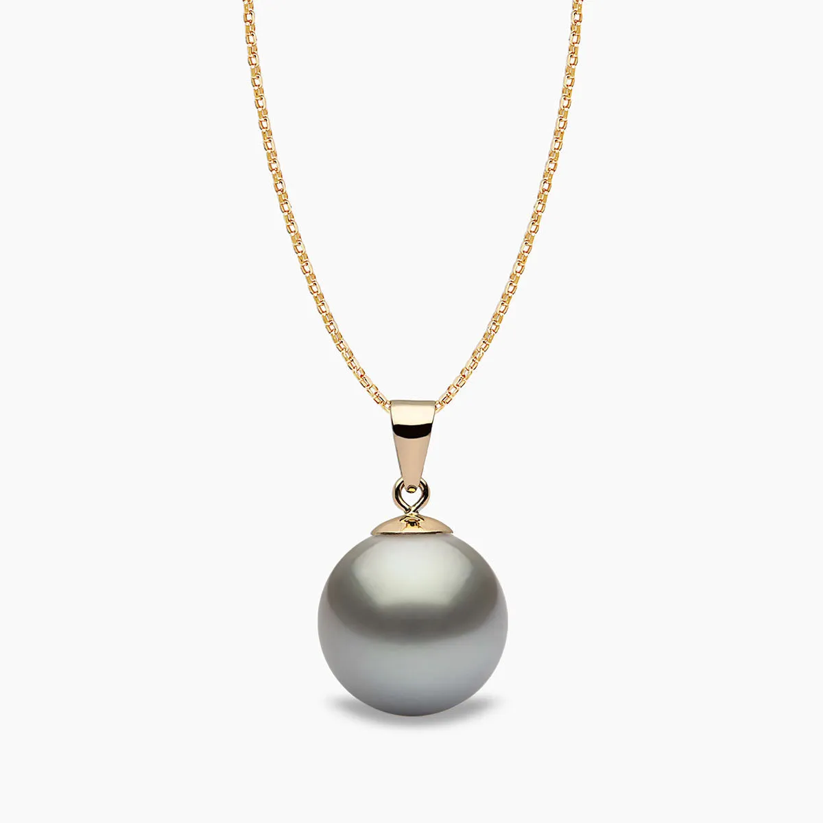 Classic 18K Gold Tahitian Pearl Pendant