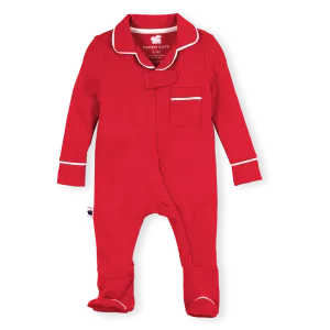 Classic Pajama Footie - Red