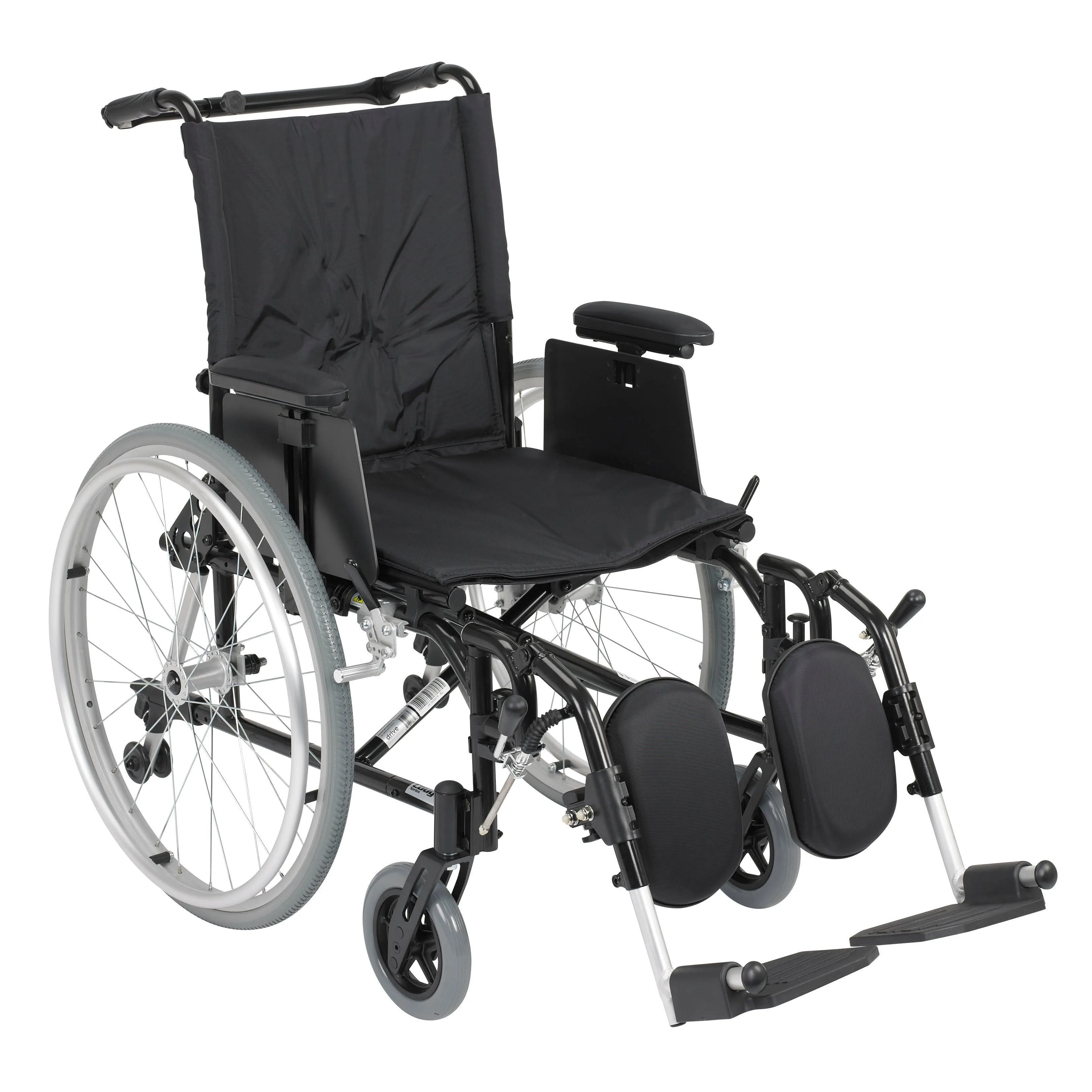 Drive Medical ak518ada-aelr Cougar Ultra Lightweight Rehab Wheelchair, Elevating Leg Rests, 18" Seat