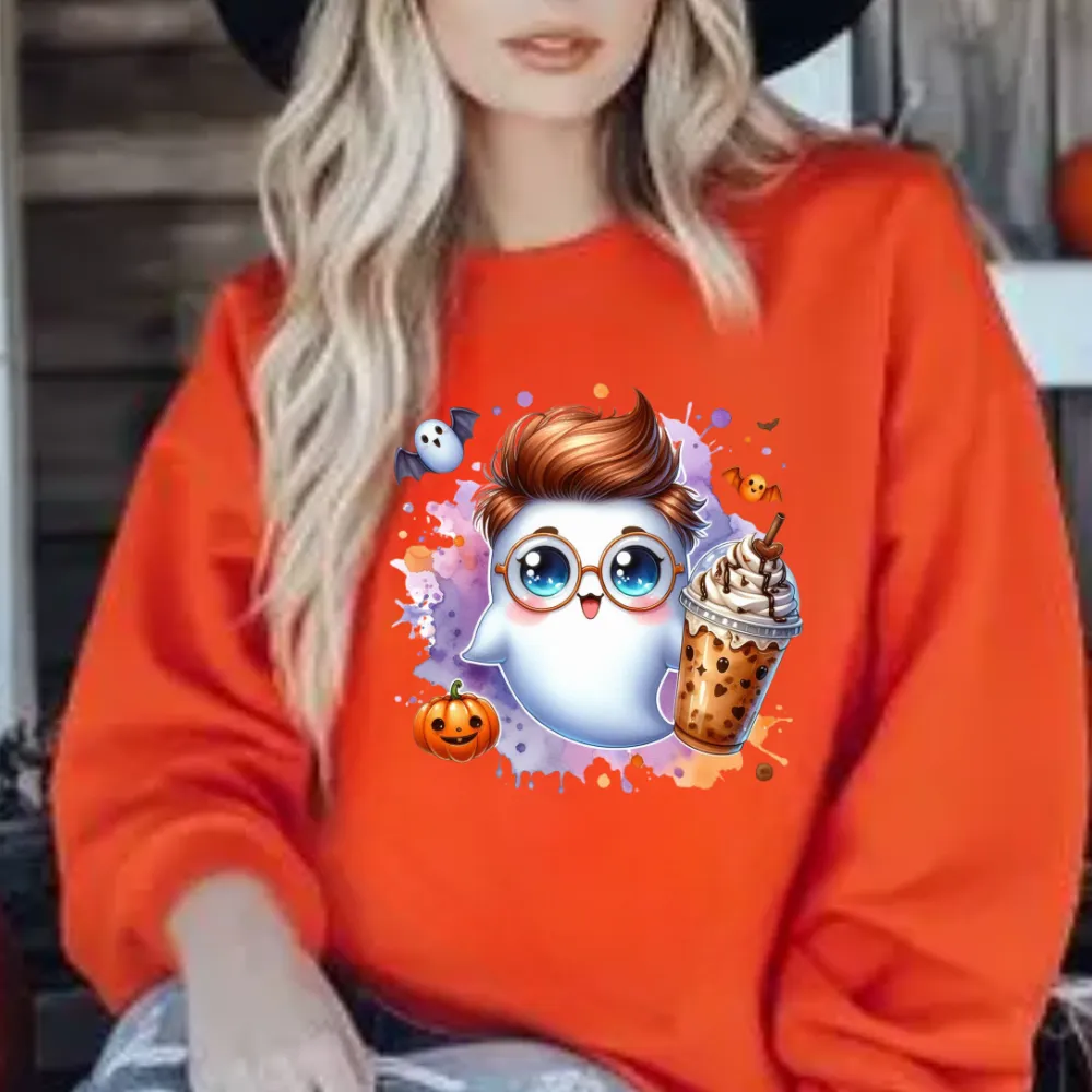 Ghost, Latte and Pumpkin Sweatshirt