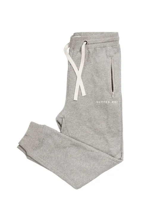 Grey Melange DB Joggers