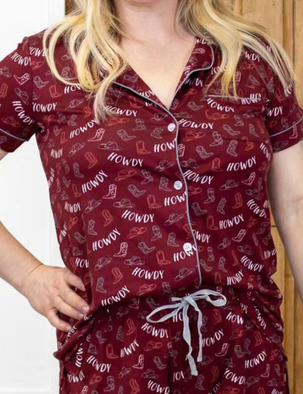 Howdy Pajama Top