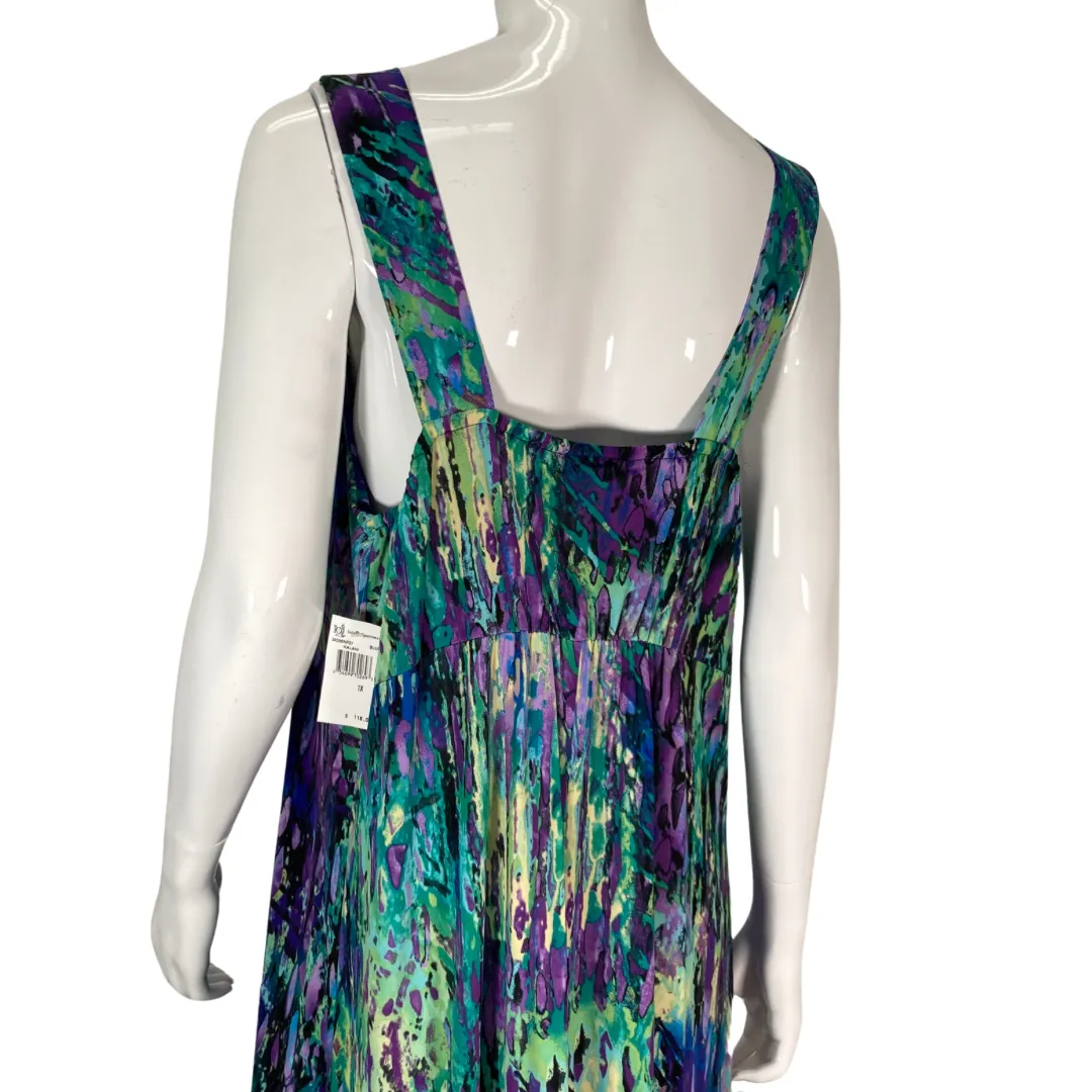 Iolani Vibrant Colorful Abstract Dress