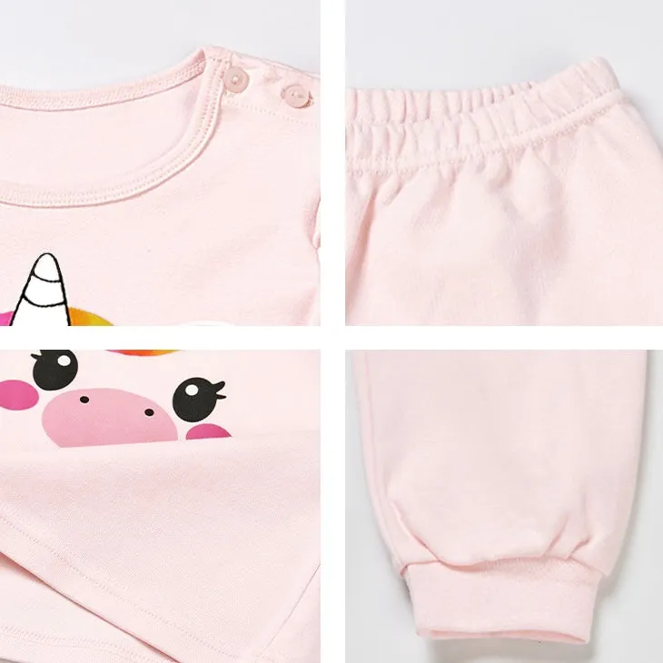 Korean Kids Pajamas Set-Unicorn