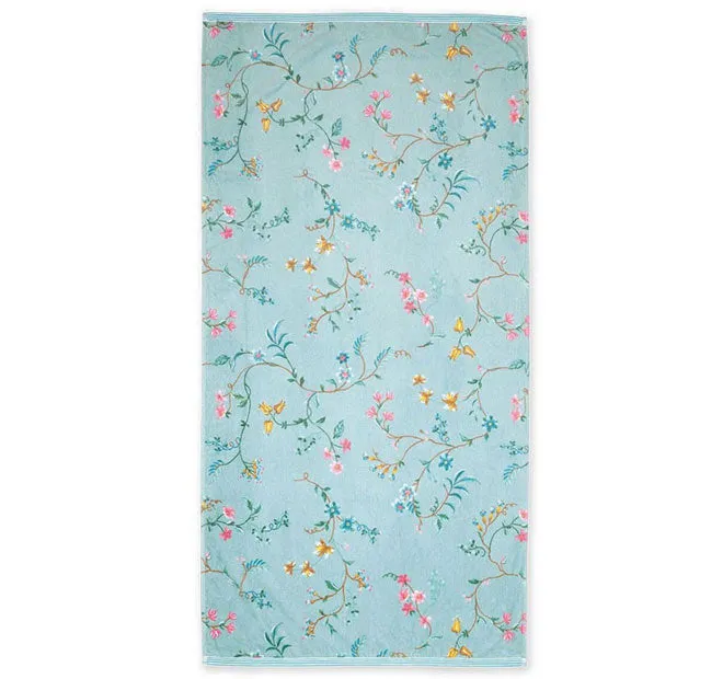 Les Fleur 500GSM Cotton Bath Towel Range Blue