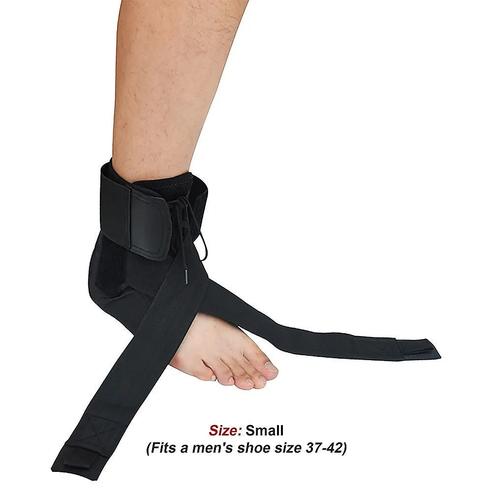 Lightweight Breathable Ankle Brace Stabiliser, Black - Small