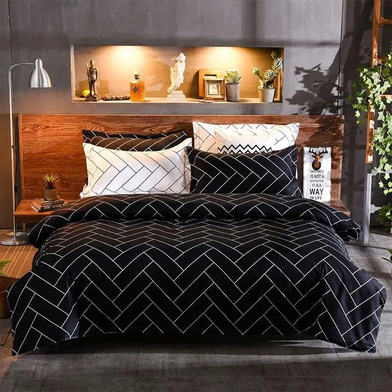 Luxurious Queen Microfibre Quilt Cover Set (3Pcs) - CleverPolly