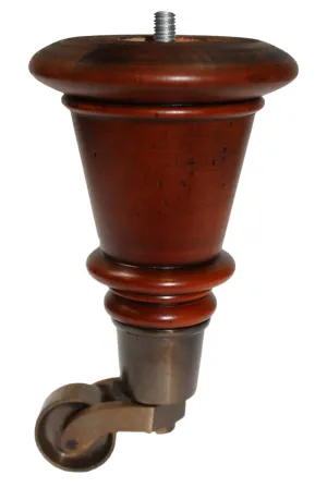 Phillipa Elegant Wooden Furniture Legs with Castors