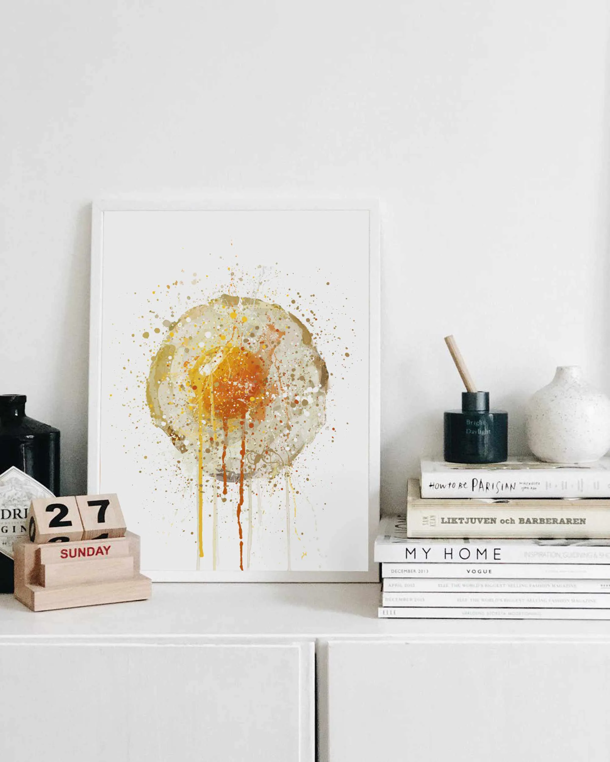 Runny Egg Wall Art Print