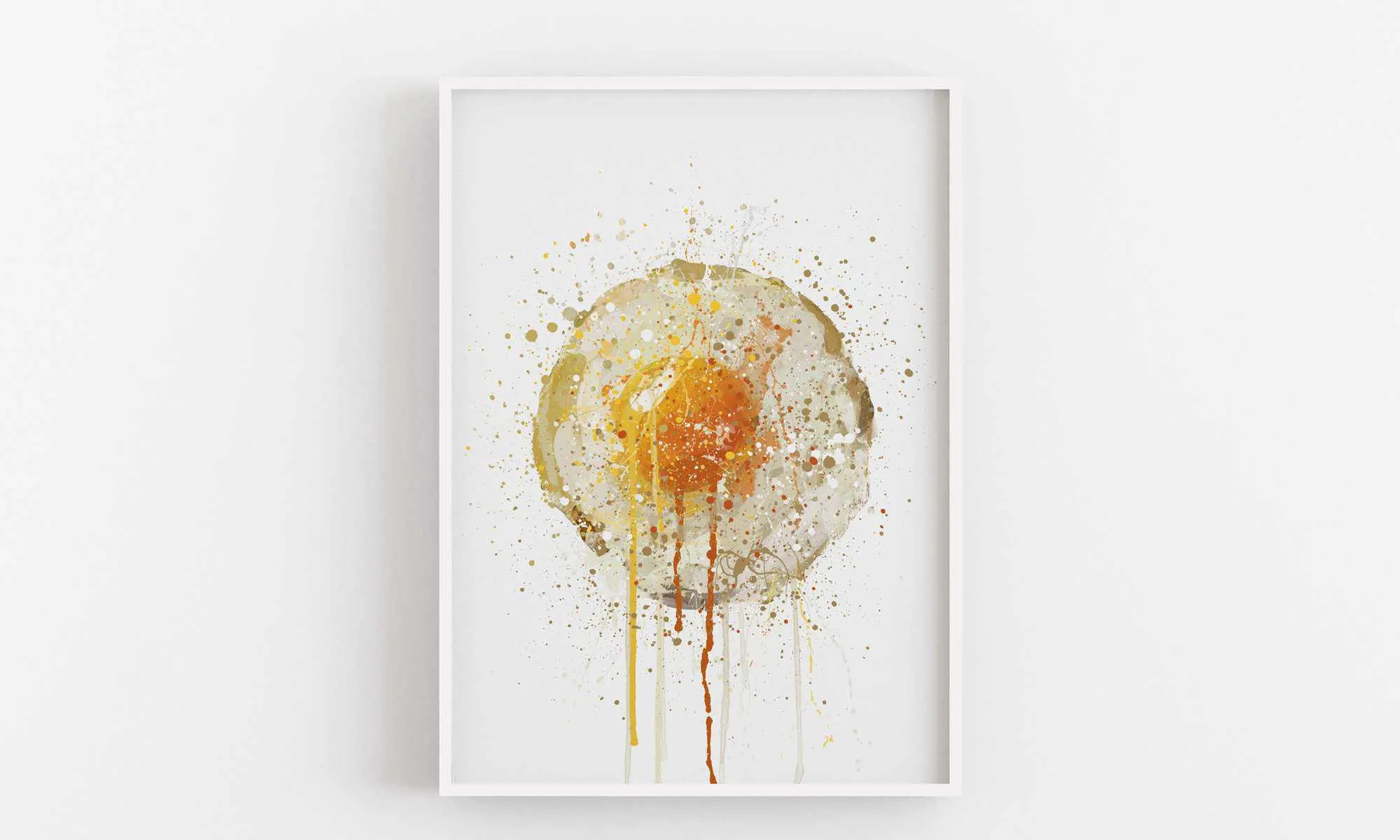 Runny Egg Wall Art Print