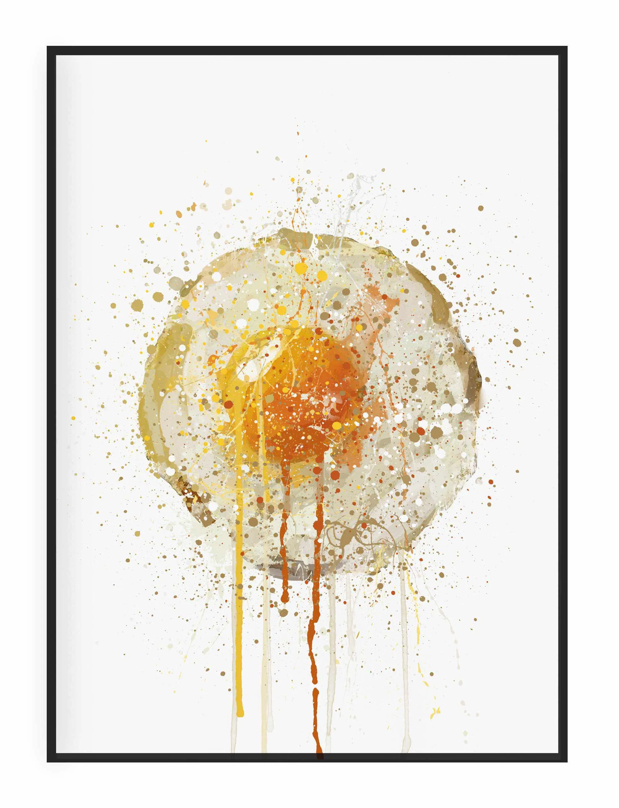 Runny Egg Wall Art Print