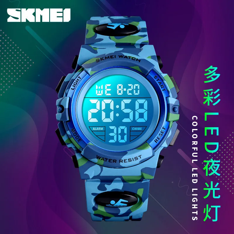 Skmei Childrenwatch Colorful Led Household Sports Children's Electronic Watch