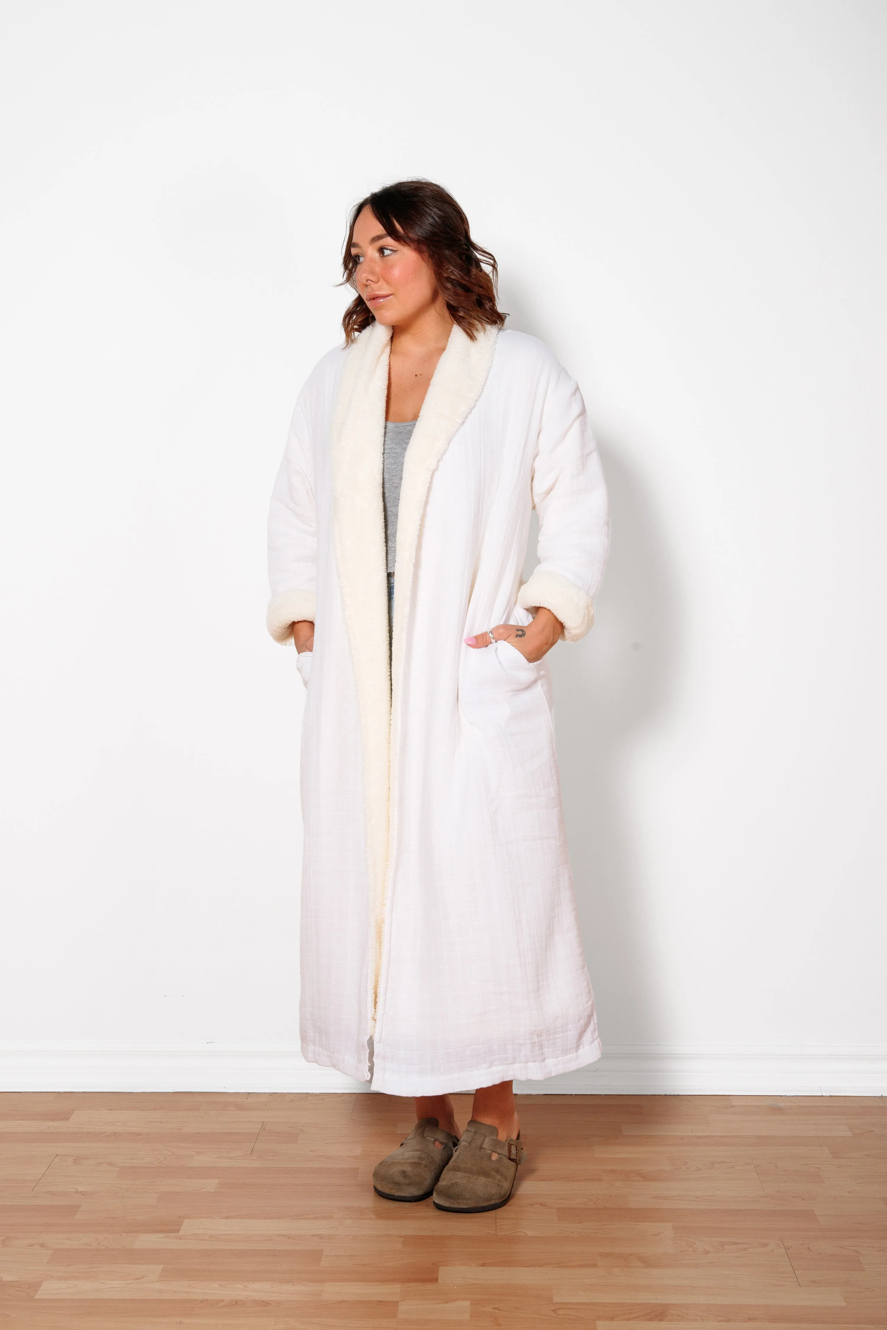 THE BOREAL | Unisex Fleece-lined Robe