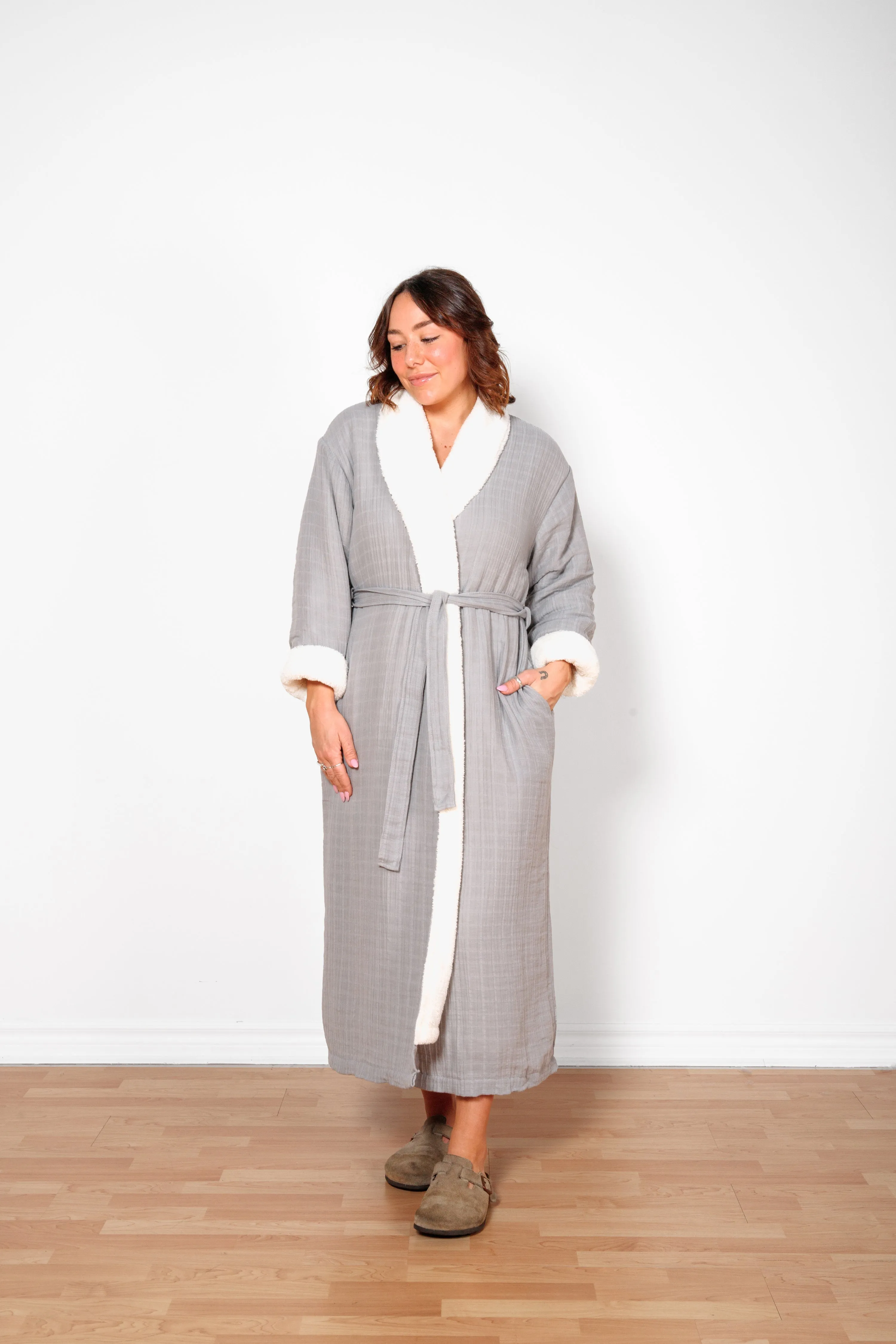 THE BOREAL | Unisex Fleece-lined Robe