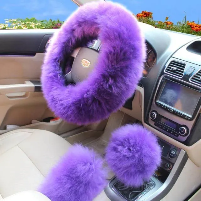 Universal Plush Warm Steering Wheel Cover