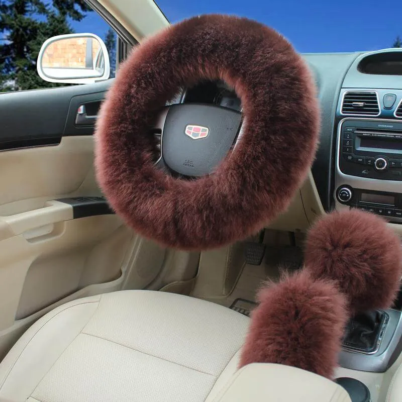 Universal Plush Warm Steering Wheel Cover