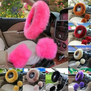 Universal Plush Warm Steering Wheel Cover