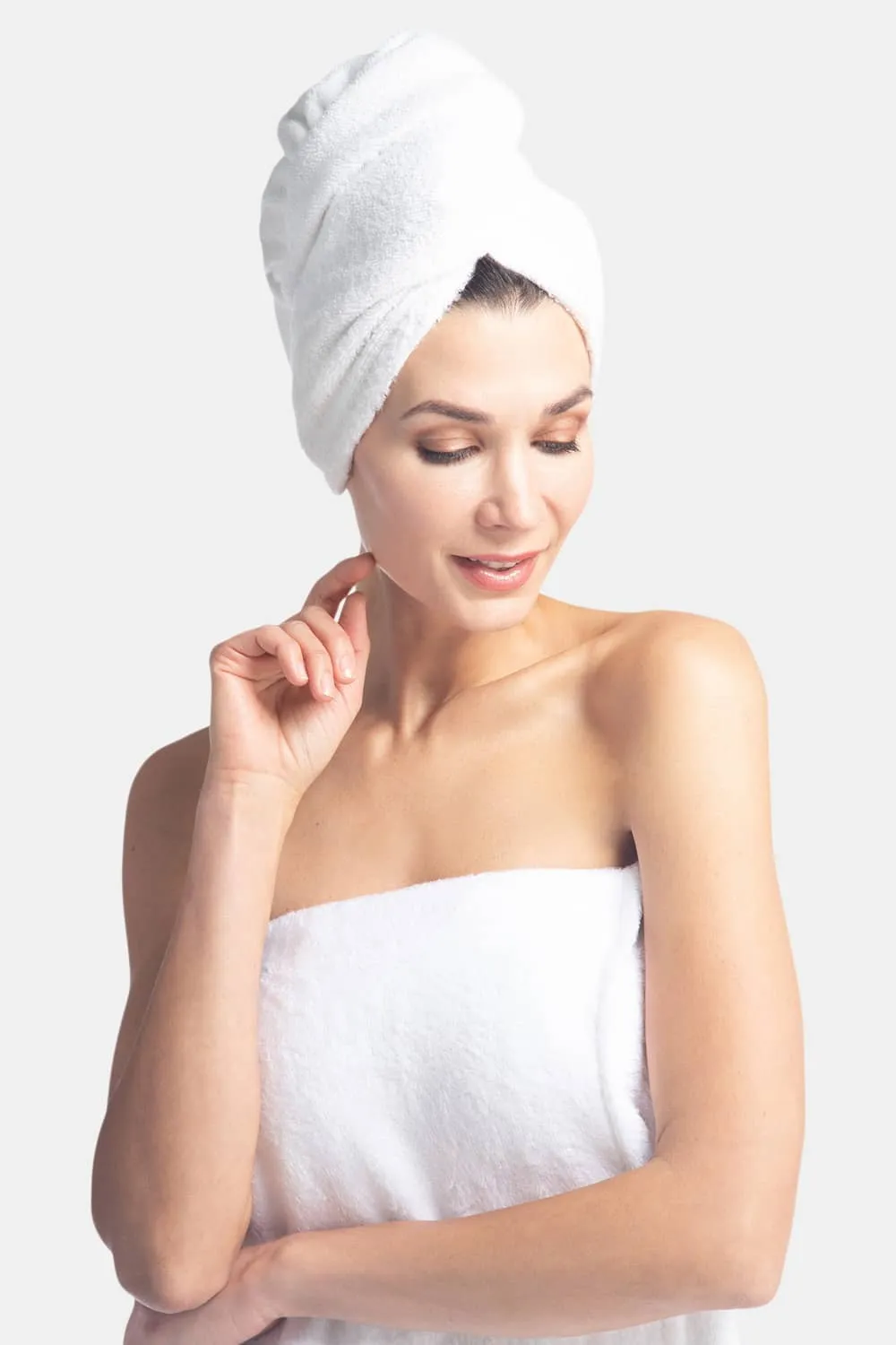 Women's Terry Cloth Spa Package - Body Wrap and Hair Towel